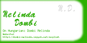 melinda dombi business card